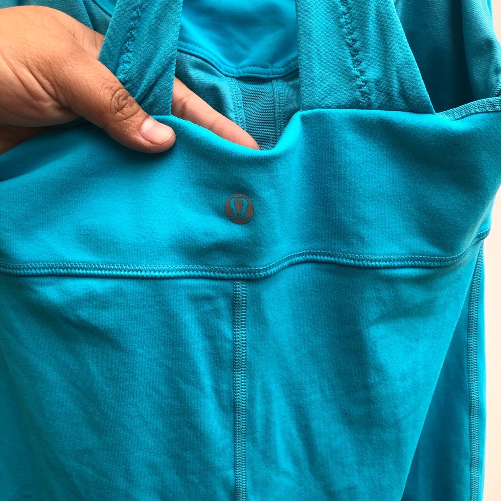 Lululemon light blue workout tank top - Picture 3 of 7